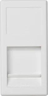Simon Simon Connect Płytka K45 gniazda teleinformatycznego pojedynczego RJ płaska z przesłoną czysta biel KA76/9 KA76/9 - Klawisze i ramki - miniaturka - grafika 2