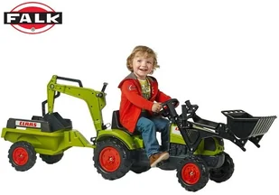 Falk Traktor Claas Arion 410 z ładowaczem, przyczepą i koparką 2040N - Jeździki dla dzieci - miniaturka - grafika 5