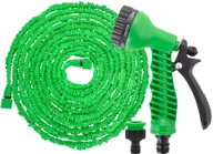 Węże ogrodowe i zraszacze - Wąż ogrodowy 15m-45m rozciągliwy szlauch lateksowy z pistoletem zielony GA0111 - miniaturka - grafika 1
