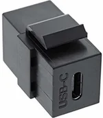Adaptery i przejściówki - InLine USB 3.1 wkładka Snap-In, gniazdo USB-C gniazdo, czarna (76201Z) - miniaturka - grafika 1