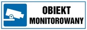 Akcesoria do bram - Znak informacyjny OBIEKT MONITOROWANY - miniaturka - grafika 1