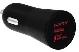 WG Ładowarka samochodowa QC 3.0 Fast Charger Czarna+ 40 zł na dzień dobry w Klubie MediaMarkt ! QC 3.0 Fast Charger Czarna - Ładowarki samochodowe - miniaturka - grafika 2