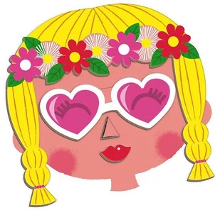 Janod Magnetyczna układanka Śmieszne buzie. Dziewczynka - Układanki dla dzieci - miniaturka - grafika 7