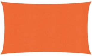 vidaXL Żagiel przeciwsłoneczny, 160 g/m, pomarańczowy, 2x5 m, HDPE 311671 - Parasole ogrodowe - miniaturka - grafika 2
