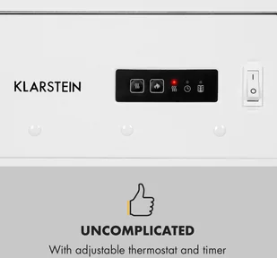 Klarstein Klarstein Bormio WH, kominek elektryczny, 950/1900 W, termostat, timer tygodniowy, biały FP9-Bormio W - Kominki elektryczne Klarstein Klarstein Bormio WH, kominek elektryczny, 950/1900 W, termostat, timer tygodniowy, biały FP9-Bormio W - Kominki elektryczne - miniaturka - grafika 4