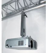 Uchwyty do projektorów - Peta uchwyt przysufitowy do trawersu z obejmą na rurę, 15cm, stała, biały 100270+100288 - miniaturka - grafika 1