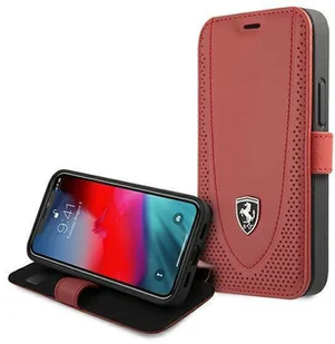 Ferrari FEOGOFLBKP12SRE iPhone 12 mini 5,4" czerwony/red book Off Track Perforated hurtel-67362-0 - Etui i futerały do telefonów - miniaturka - grafika 6