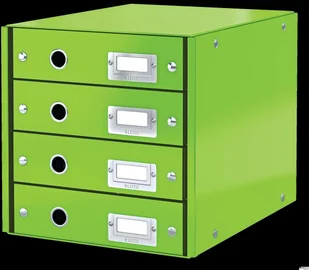 Leitz 60480001 zestaw szuflad Click i Store WOW, szary karton, fioletowy 60490064 - Pudła i kartony archiwizacyjne - miniaturka - grafika 2