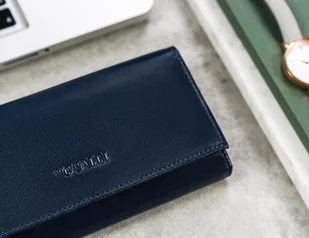 Cavaldi 4U Elegancki, podłużny portfel damski z klapą na zatrzask - Portfele - miniaturka - grafika 4