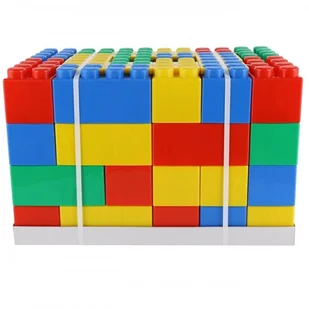 Wader Quality Toys Klocki XXL 72 Elementy + 72 łączniki 68088 - Klocki - miniaturka - grafika 3