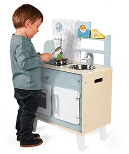 Janod Kuchnia drewniana duża z akcesoriami Plume - Zabawki AGD - miniaturka - grafika 11