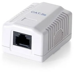Equip Gniazdo natynkowe 1xRJ45 kat.5e kompletne białe 235111 - Pozostałe akcesoria sieciowe - miniaturka - grafika 6