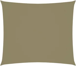 vidaXL Prostokątny żagiel ogrodowy, tkanina Oxford, 2,5x3 m, beżowy vidaXL - Parasole ogrodowe - miniaturka - grafika 2