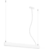 Lampy sufitowe - Thoro Nowatorska Lampa Wisząca PINNE 650 BIAŁA Minimalistyczny Design Żyrandol Sufitowy Regulacja Długości Moduł LED Ciepła Barwa Światła Oświetlenie nad Stół do Salonu Sypialni Oprawa THORO TH.029 - miniaturka - grafika 1