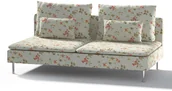 Pokrowce na meble - Dekoria pl pl Pokrowiec na moduł Söderhamn 3-osobowy kwiatki na jasno-błękitnym tle 186 x 99 x 83 cm Londres 1006-143-89 - miniaturka - grafika 1