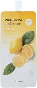 Missha Pure Source Pocket Pack Lemon 10 ml - Maseczki do twarzy - miniaturka - grafika 2