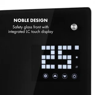 Klarstein Klarstein Bornholm Curved Smart, grzejnik konwekcyjny, 2000 W, sterowanie przy użyciu aplikacji, czarny ACO7-BrnhlmCrvdSmrtB - Ogrzewanie przenośne - miniaturka - grafika 8