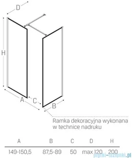 New Trendy New Modus Black 150x90 EXK-0122 - Kabiny prysznicowe - miniaturka - grafika 2