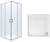 Kabiny prysznicowe - Roca Town Square 80x80 AMP160801M+A276253000 - miniaturka - grafika 1