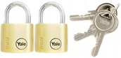 Kłódki - Yale 2x Kłódka Mosiężna 30mm System jednego klucza - miniaturka - grafika 1