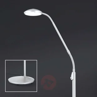 Orion Niklowana lampa stojąca LED Cobra 1-punktowa - Lampy stojące - miniaturka - grafika 4