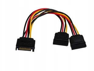 Kabel zasilający Akyga AK-CA-31 ( SATA / 2x SATA F-M PVC 0,15m ) KABAKGZAW0015 [5273312] - Kable komputerowe i do monitorów - miniaturka - grafika 2