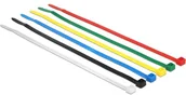 Kanały kablowe - Delock 18626 opaska kablowa Nylon Czarny, Niebieski, Zielony, Czerwony, Przezroczysty, Żółty 200 szt. - miniaturka - grafika 1