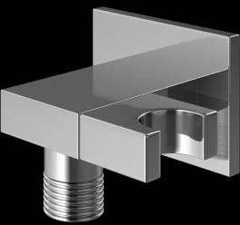 Kohlman Przyłącze kątowe kwadratowe z uchwytem QW004A - Akcesoria hydrauliczne - miniaturka - grafika 3