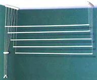 Suszarki na ubrania - Turpol Suszarka sufitowa 6 prętów 1,5m AF5F-12246 - miniaturka - grafika 1