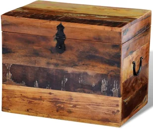 vidaXL vidaXL Skrzynia z drewna odzyskanego - Pudła i pojemniki do przechowywania - miniaturka - grafika 3