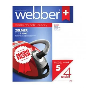 Webber Worek do odkurzacza WEBBER 5 (4 sztuki) - Worki do odkurzaczy - miniaturka - grafika 3
