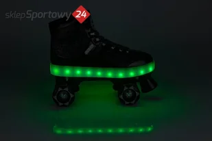 NIJDAM WROTKI DZIECIĘCE LED GLAMOUR ROZM 37-38 NIJDAM 52TA-ZWA - Wrotki - miniaturka - grafika 8