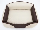 Legowiska dla psów - Hobbydog L LEGOWISKO ELITE BEŻOWE BRĄZOWE BOKI L ELIBEB3 - miniaturka - grafika 1