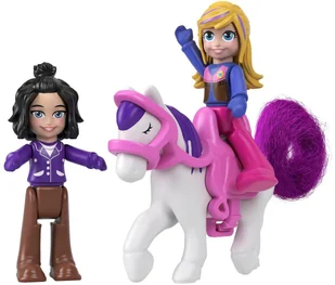 Mattel Polly Pocket Kompaktowe Zestawy Pony Jumpin Style FRY35 GTN14 - Lalki dla dziewczynek - miniaturka - grafika 5