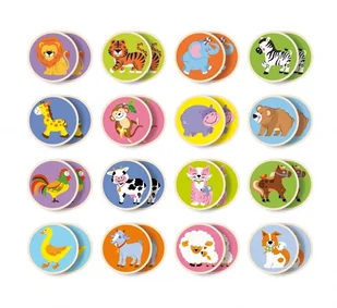 VIGA 51308 Memo Zwierzatka - Klocki - miniaturka - grafika 2