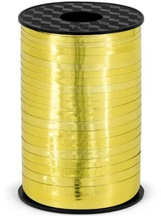PartyDeco Wstążka plastikowa, złoty, 5mm/225m PRM5-019 - Gadżety dla niej i dla niego - miniaturka - grafika 2
