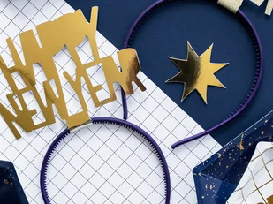 PartyDeco Opaska, Nowy Rok - Happy New Year - Sylwester - miniaturka - grafika 5