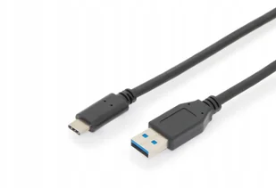 ASSMANN Kabel połączeniowy USB 3.1 Gen.2 SuperSpeed+ 10Gbps Typ USB C/USB A M/M Power Delivery czarny 1m - Kable USB - miniaturka - grafika 3