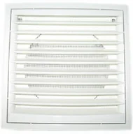 Kratki wentylacyjne - Dospel KRATKA Z SIATKĄ KR 150MM BIAŁA - miniaturka - grafika 1