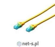 Digitus Patchcord CAT 5e U/UTP 10m DK-1512-100/Y - Kable miedziane - miniaturka - grafika 2