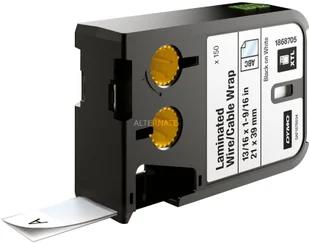 DYMO RHINO Oryginał XTL 150szt Laminowanych opasek na kable i przewody 21 mm x 39 mm) 1868705 - Dodatki do drukarek i skanerów - miniaturka - grafika 2