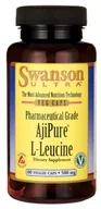 Witaminy i minerały dla sportowców - Swanson AjiPure L-Leucyna 500mg - (60 kap) - miniaturka - grafika 1