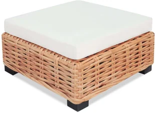 vidaXL Zestaw wypoczynkowy, 18 elementów, naturalny rattan - Meble ogrodowe - miniaturka - grafika 14