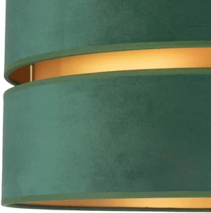 Euluna Lampa sufitowa Duo z tkaniny, zielona/złota, 40cm - Lampy sufitowe - miniaturka - grafika 3