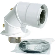 Kominy i akcesoria - Spiroflex Adapter kolanowy 80/125 do kotłów kondensacyjnych Junkers midi biały SX-TD80/125AJCKCMB - miniaturka - grafika 1