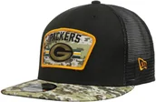 Czapki damskie - New Era Czapka 9Fifty Salute to Service Packers by czarny, One Size - miniaturka - grafika 1