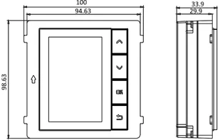 HIKVISION Moduł wyświetlacza DS-KD-DIS 3.5'' DS-KD-DIS - Akcesoria do domofonów i wideodomofonów - miniaturka - grafika 7