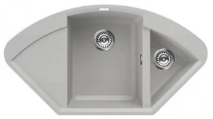 Elleci Ellici EASY CORNER Aluminium M79 METALTEK LMYCOR79 - Zlewozmywaki - miniaturka - grafika 4
