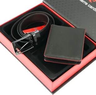 Pierre Cardin Męski zestaw prezentowy portfel pasek skórzany - Paski - miniaturka - grafika 3