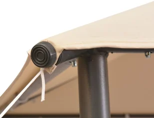 vidaXL Altana/namiot ogrodowy, 4x4 m, stal, beżowy 43171 - Pawilony ogrodowe - miniaturka - grafika 5